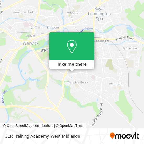 JLR Training Academy map