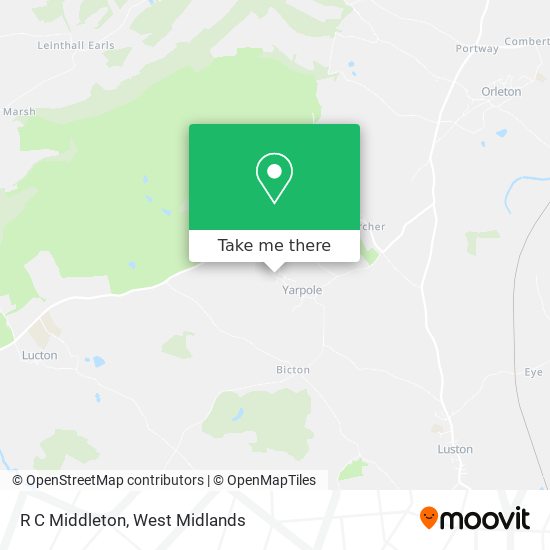 R C Middleton map