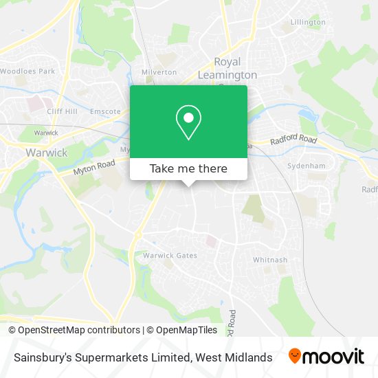 Sainsbury's Supermarkets Limited map