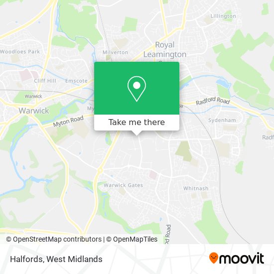 Halfords map