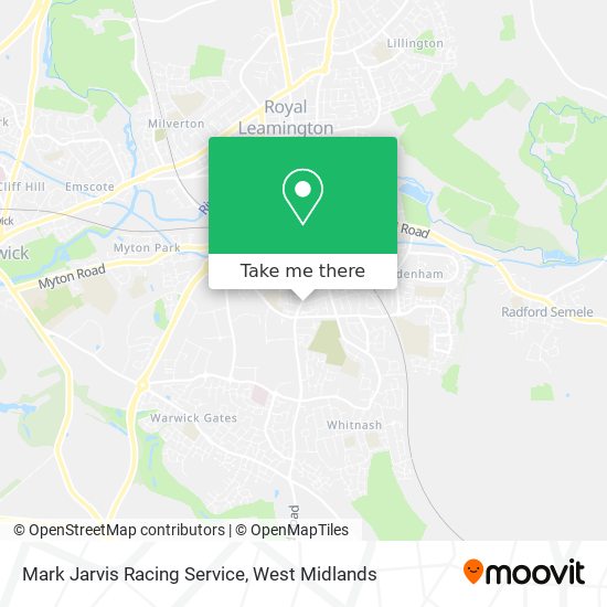 Mark Jarvis Racing Service map