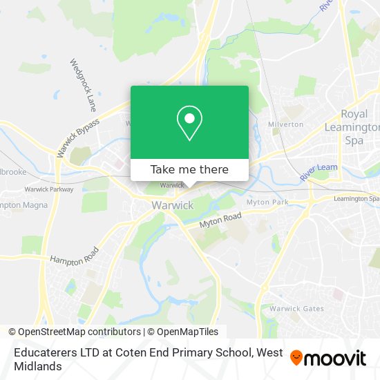 Educaterers LTD at Coten End Primary School map