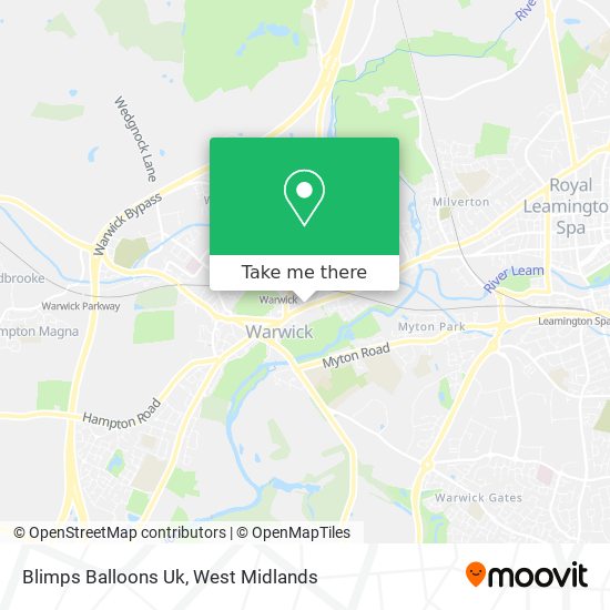 Blimps Balloons Uk map