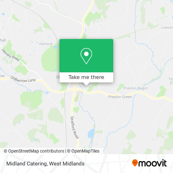 Midland Catering map