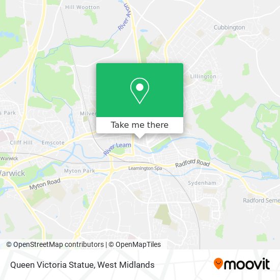 Queen Victoria Statue map