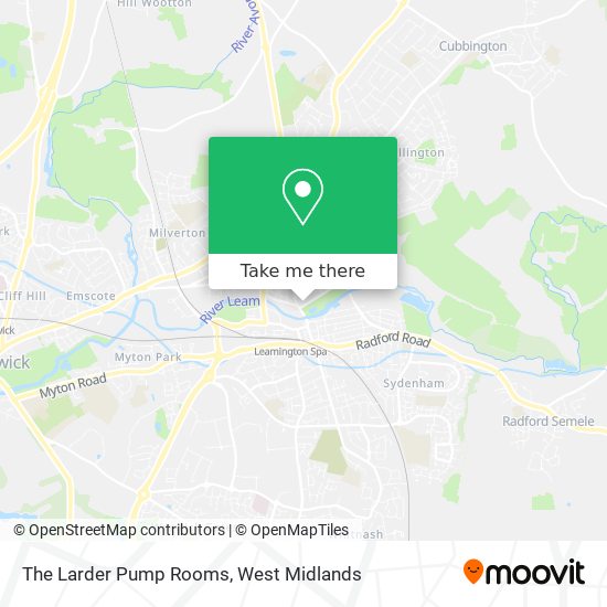 The Larder Pump Rooms map