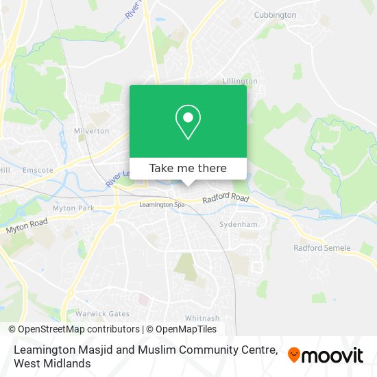 Leamington Masjid and Muslim Community Centre map