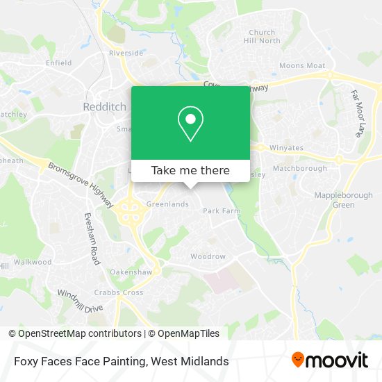 Foxy Faces Face Painting map