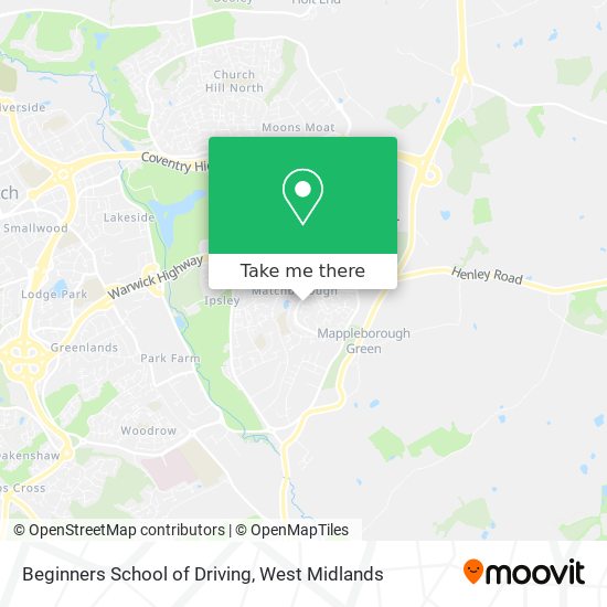 Beginners School of Driving map