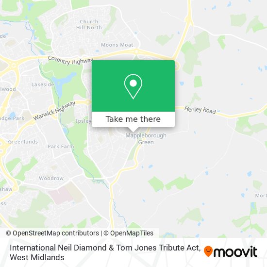 International Neil Diamond & Tom Jones Tribute Act map
