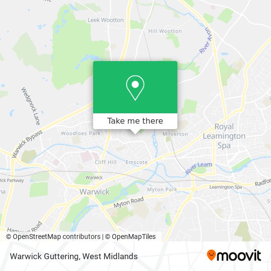 Warwick Guttering map