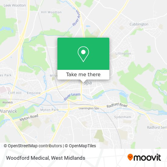 Woodford Medical map