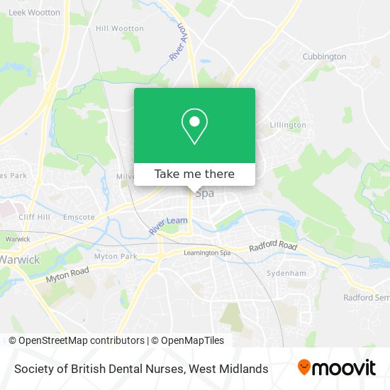Society of British Dental Nurses map