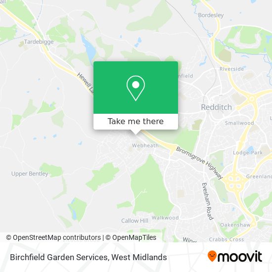 Birchfield Garden Services map