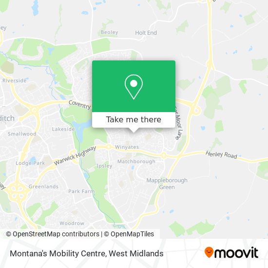 Montana's Mobility Centre map