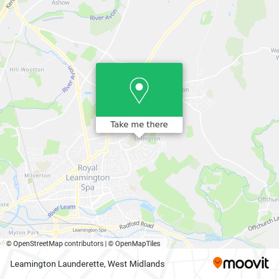 Leamington Launderette map