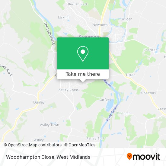 Woodhampton Close map
