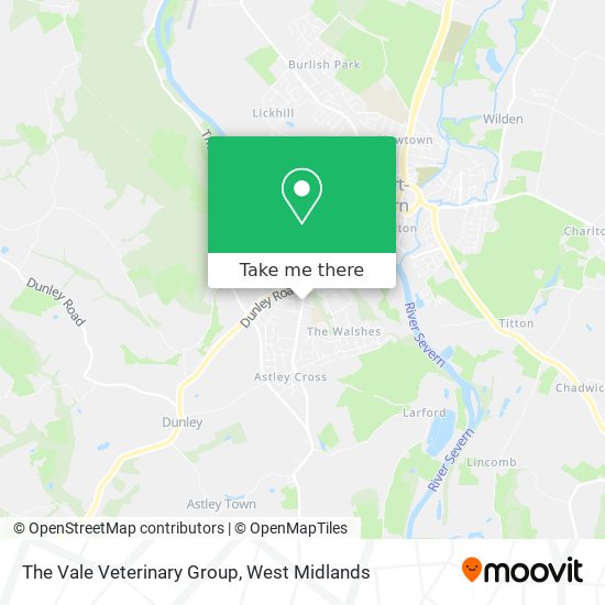 The Vale Veterinary Group map