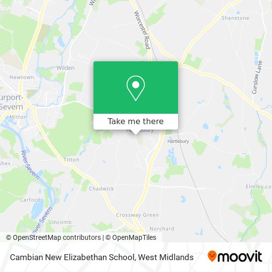 Cambian New Elizabethan School map
