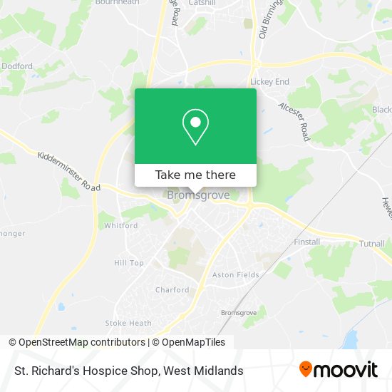 St. Richard's Hospice Shop map