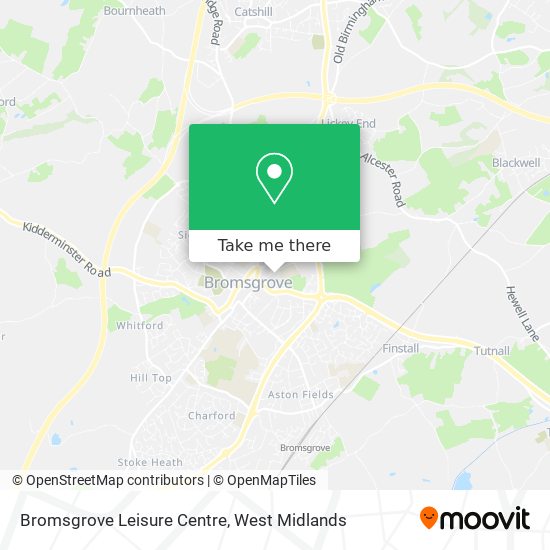 Bromsgrove Leisure Centre map