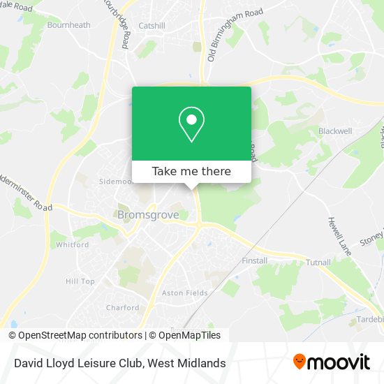 David Lloyd Leisure Club map