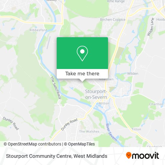 Stourport Community Centre map