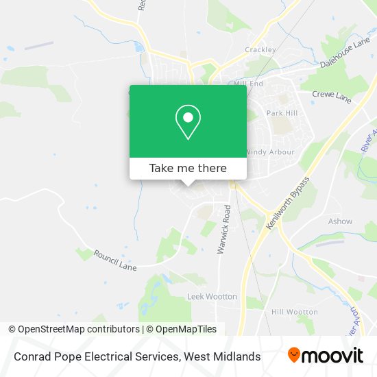 Conrad Pope Electrical Services map