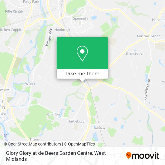 Glory Glory at de Beers Garden Centre map