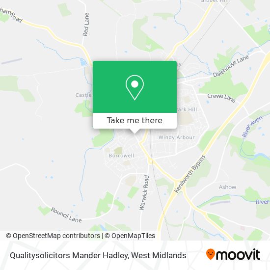 Qualitysolicitors Mander Hadley map