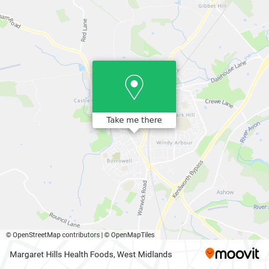 Margaret Hills Health Foods map