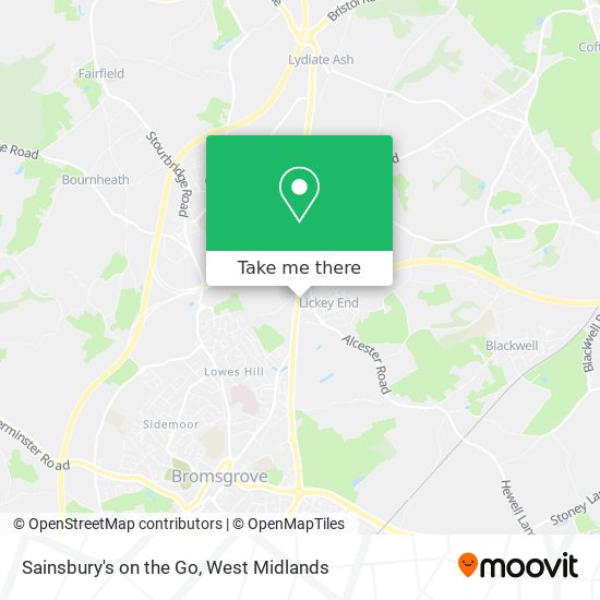 Sainsbury's on the Go map