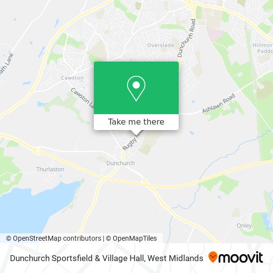 Dunchurch Sportsfield & Village Hall map