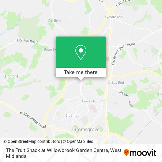 The Fruit Shack at Willowbrook Garden Centre map