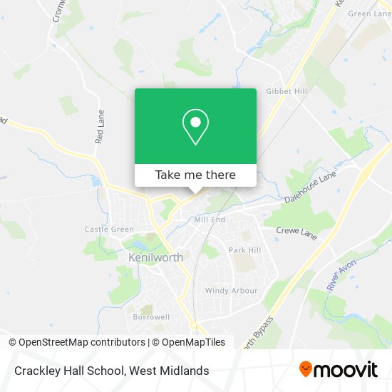 Crackley Hall School map
