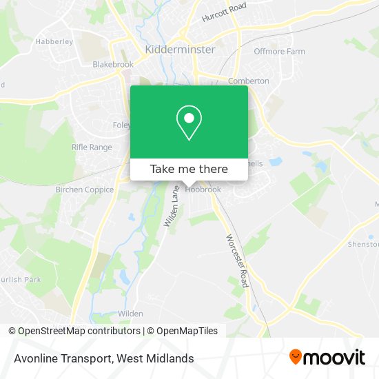Avonline Transport map