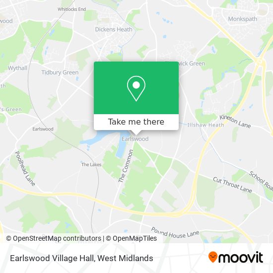 Earlswood Village Hall map