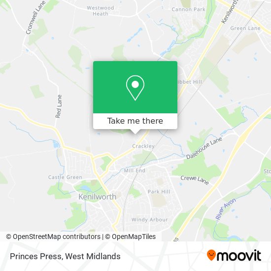 Princes Press map