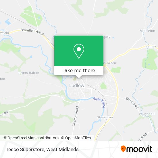 Tesco Superstore map