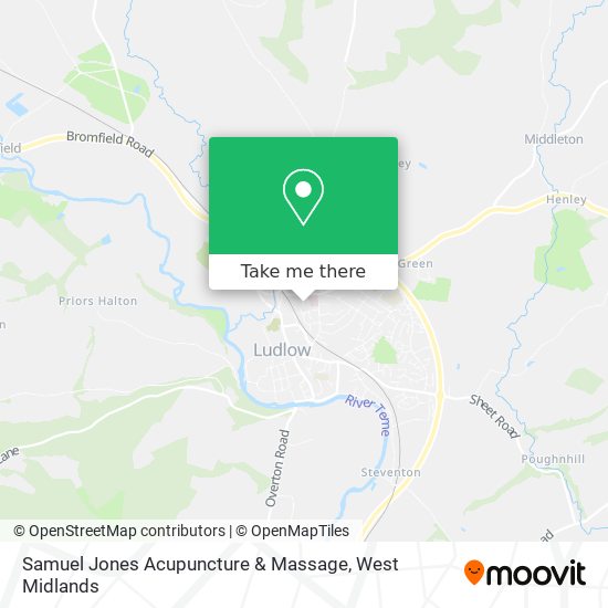Samuel Jones Acupuncture & Massage map