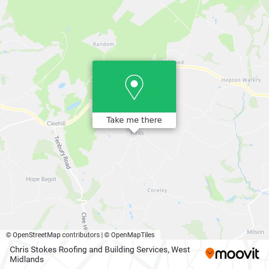 Chris Stokes Roofing and Building Services map