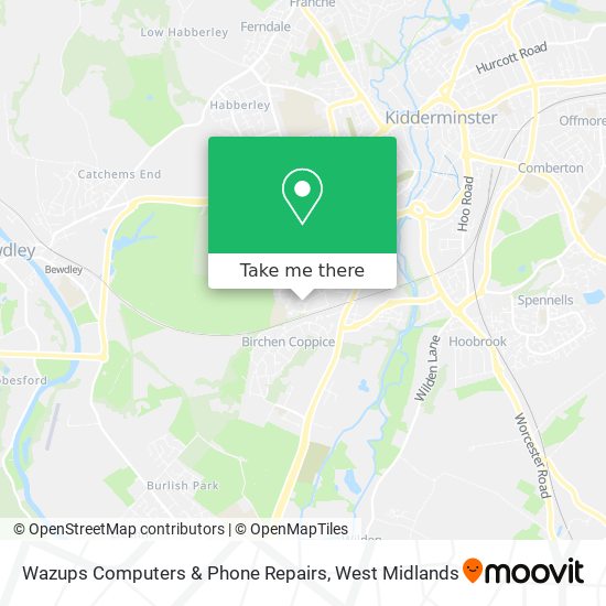 Wazups Computers & Phone Repairs map