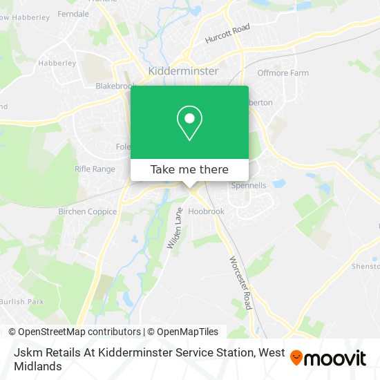 Jskm Retails At Kidderminster Service Station map