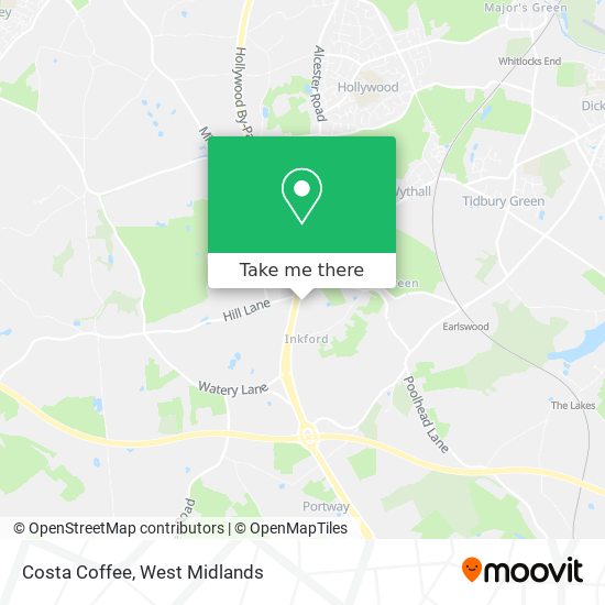 Costa Coffee map