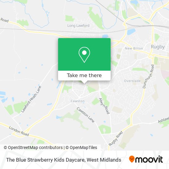The Blue Strawberry Kids Daycare map