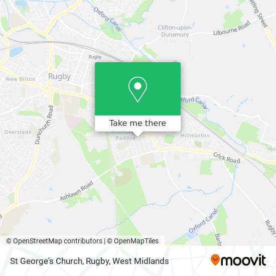St George's Church, Rugby map