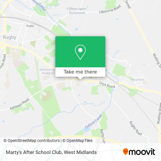 Marty's After School Club map