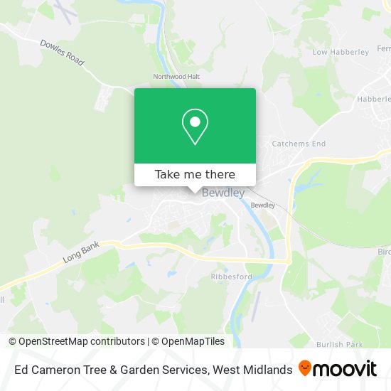 Ed Cameron Tree & Garden Services map