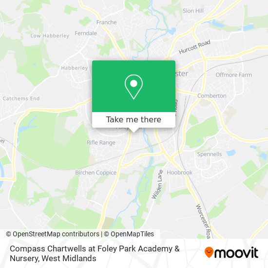 Compass Chartwells at Foley Park Academy & Nursery map