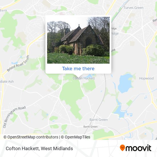 Cofton Hackett map